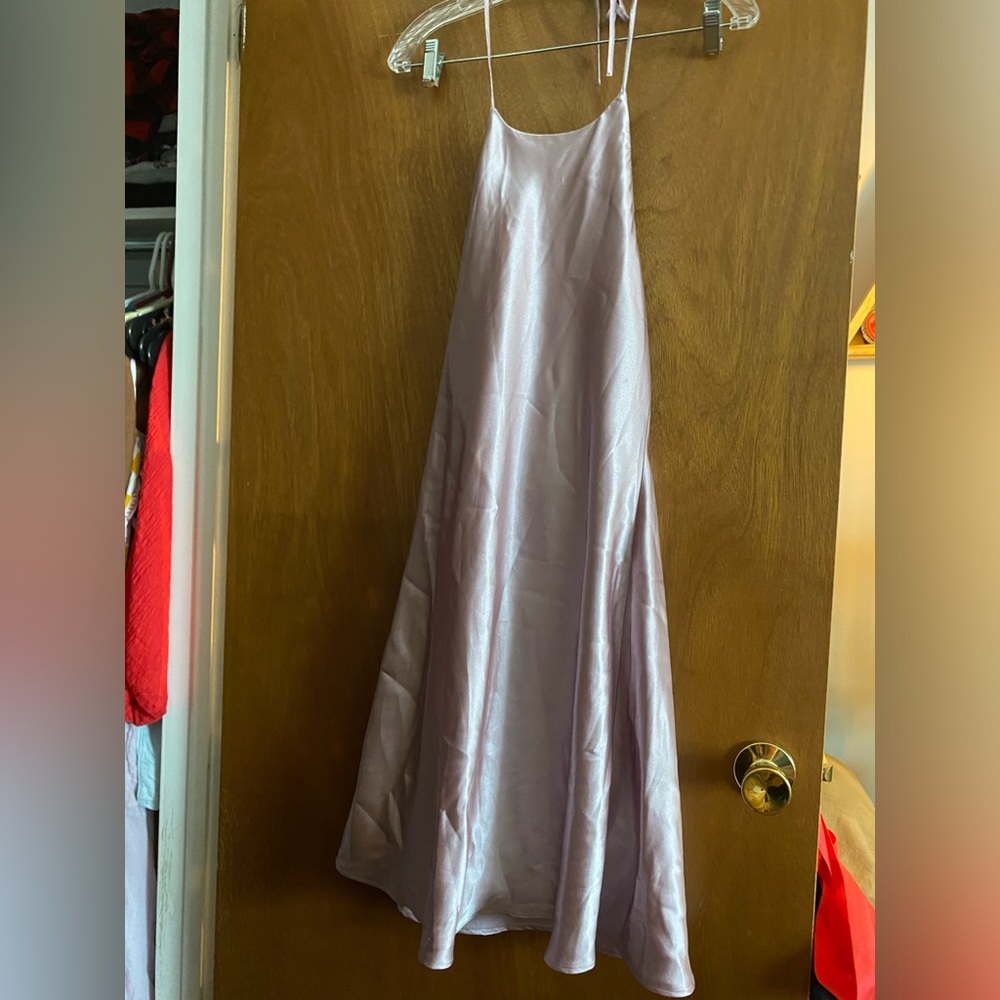 bebe Lavender Backless Dress